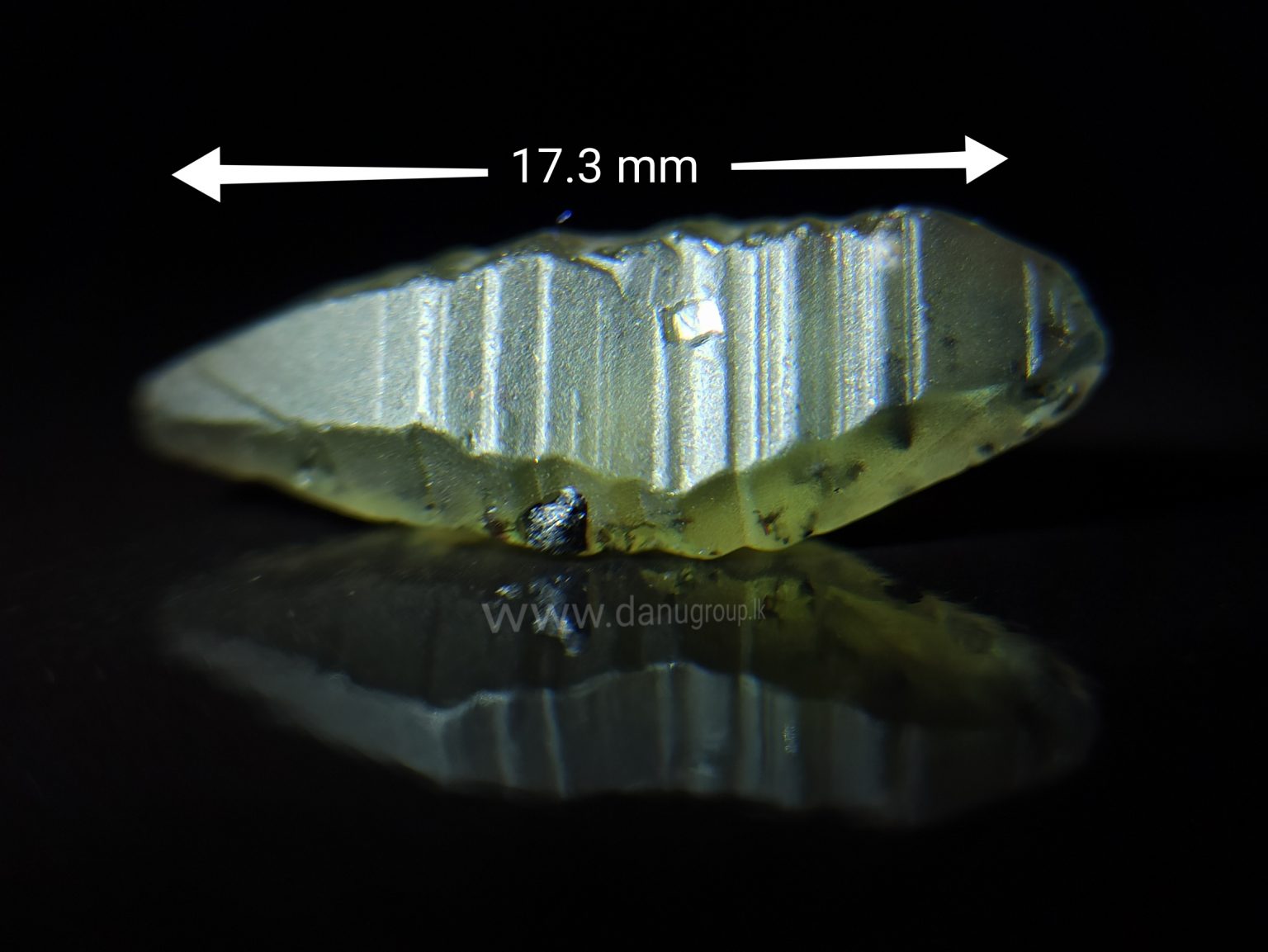 very rare green Sapphire crystal danu group