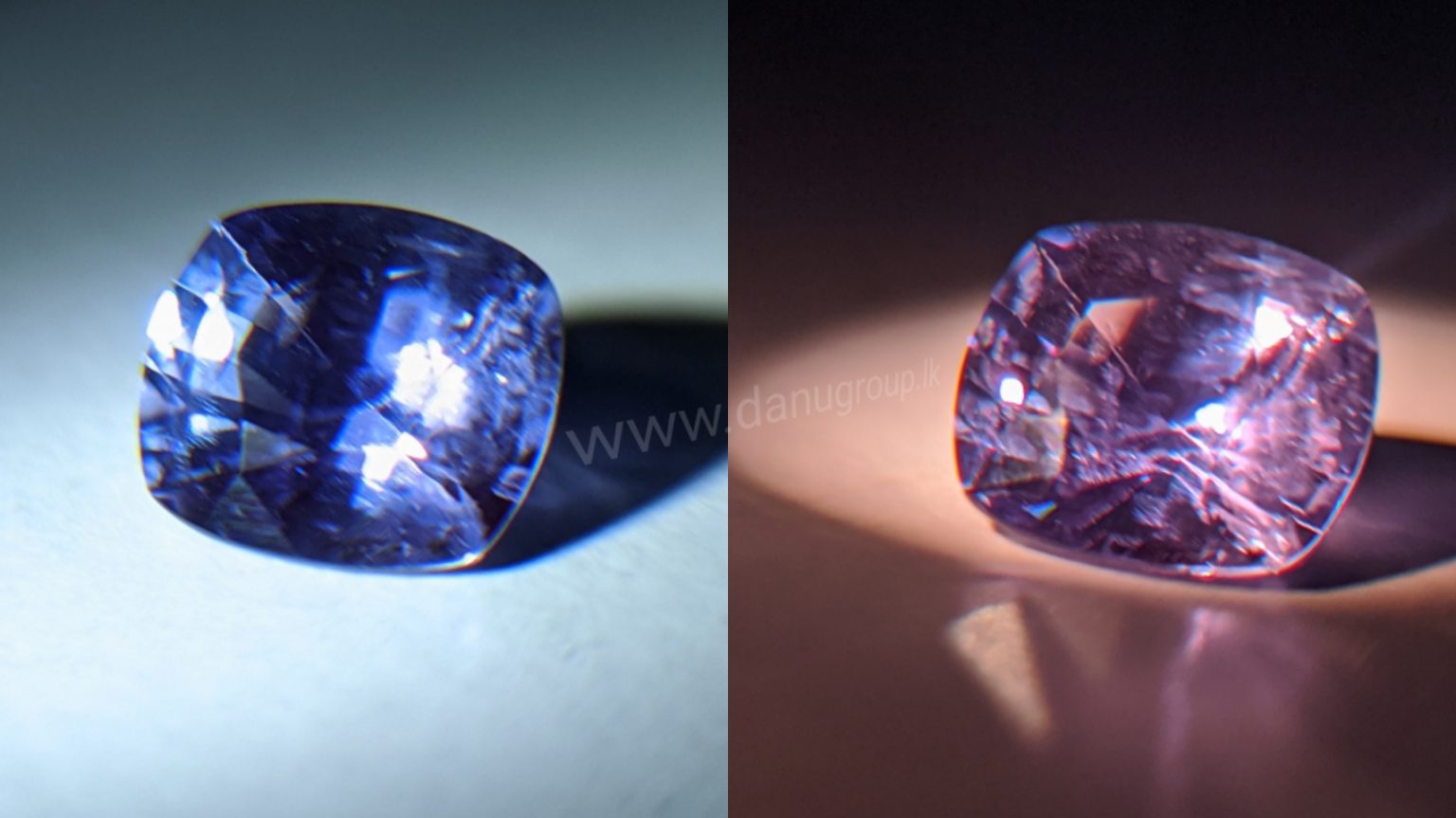 Ceylon Natural Color change Sapphire from Danu Group unique gem collection