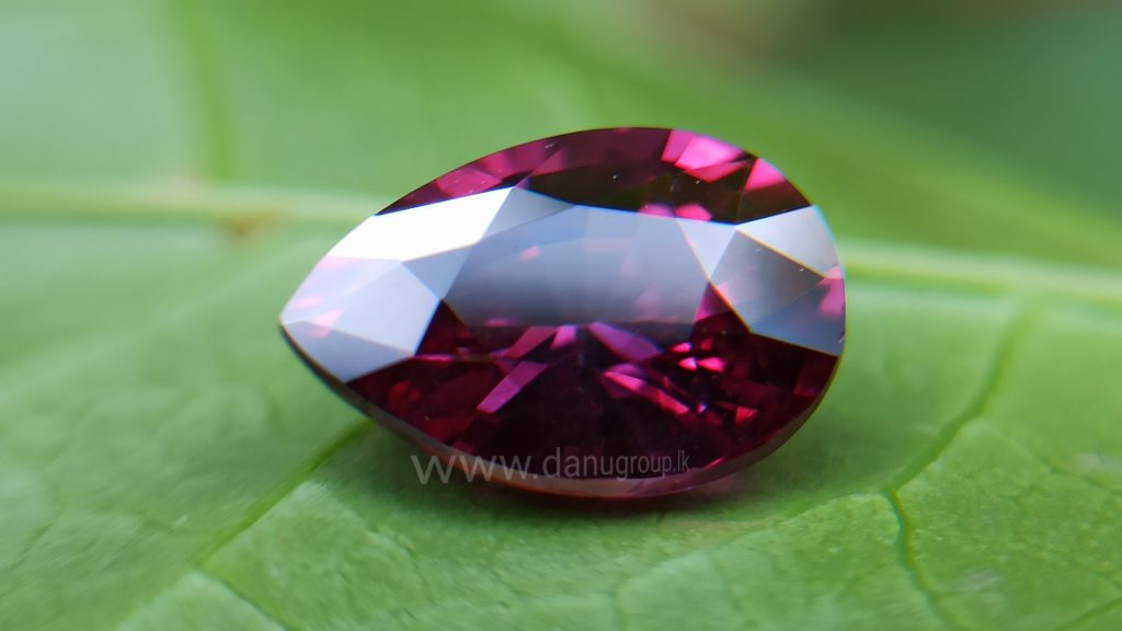 Ceylon Natural Pear Drop shape Brilliance Garnet From Danu Group Gemstones Collection