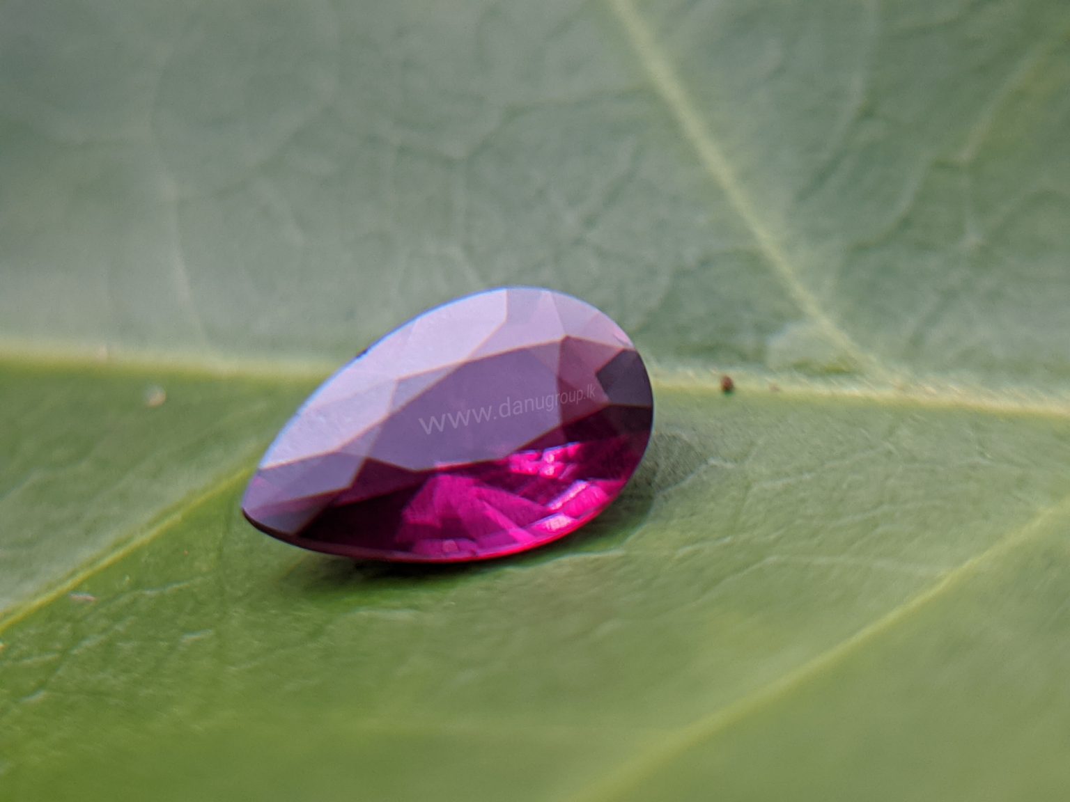 Ruby - Amazing Pear (drop ) shape Natural Ruby From Danu Group Gemstones Collection