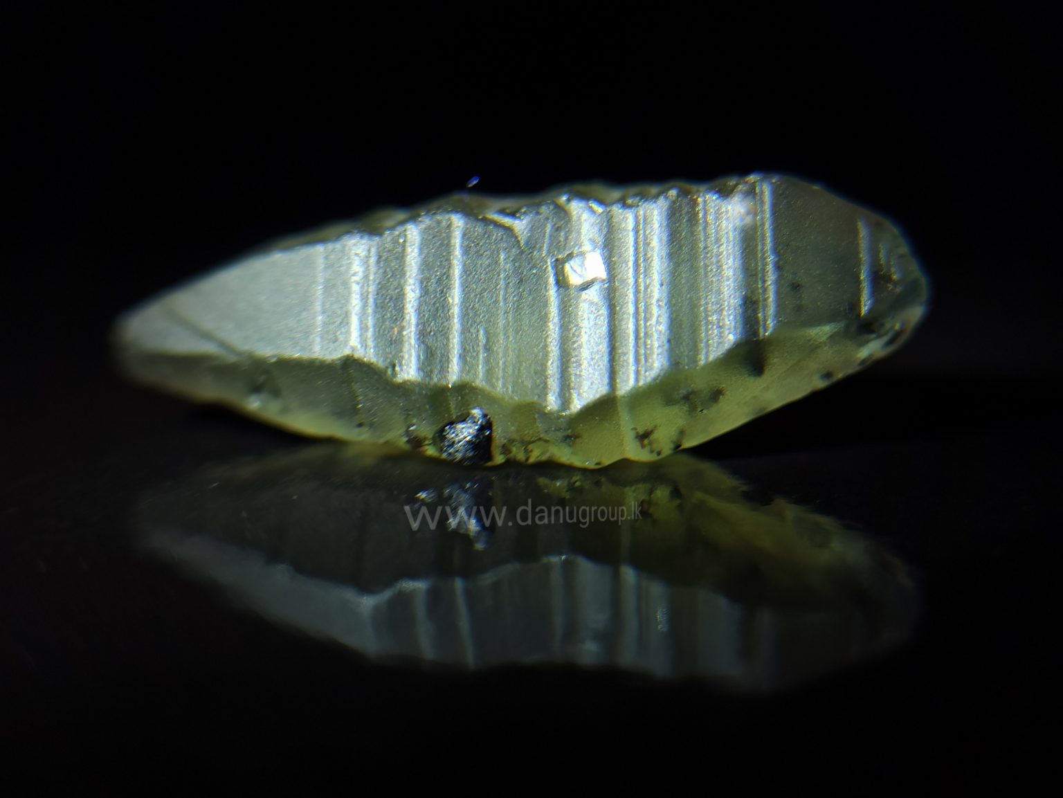 very rare green Sapphire crystal danu group