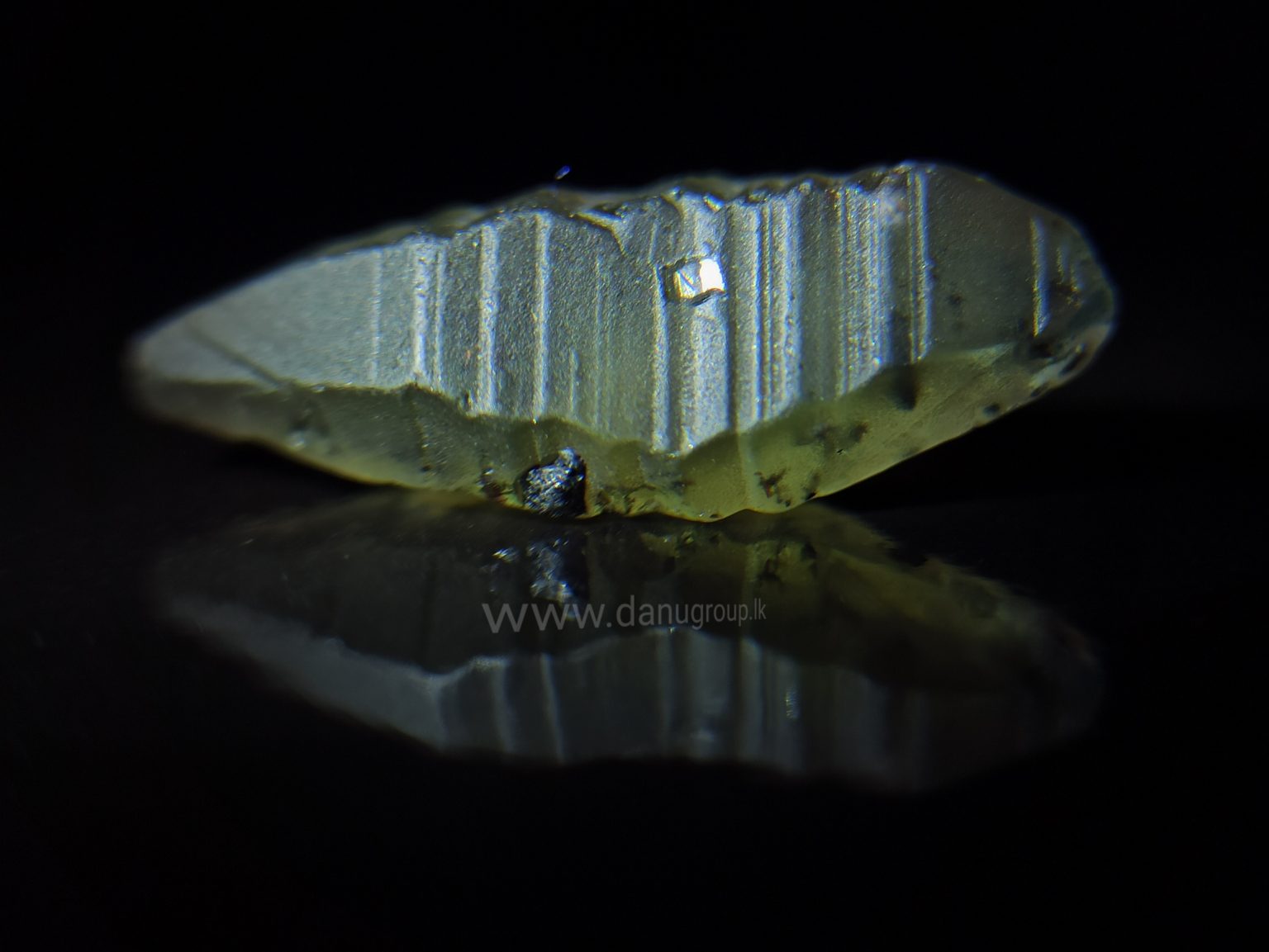 very rare green Sapphire crystal danu group