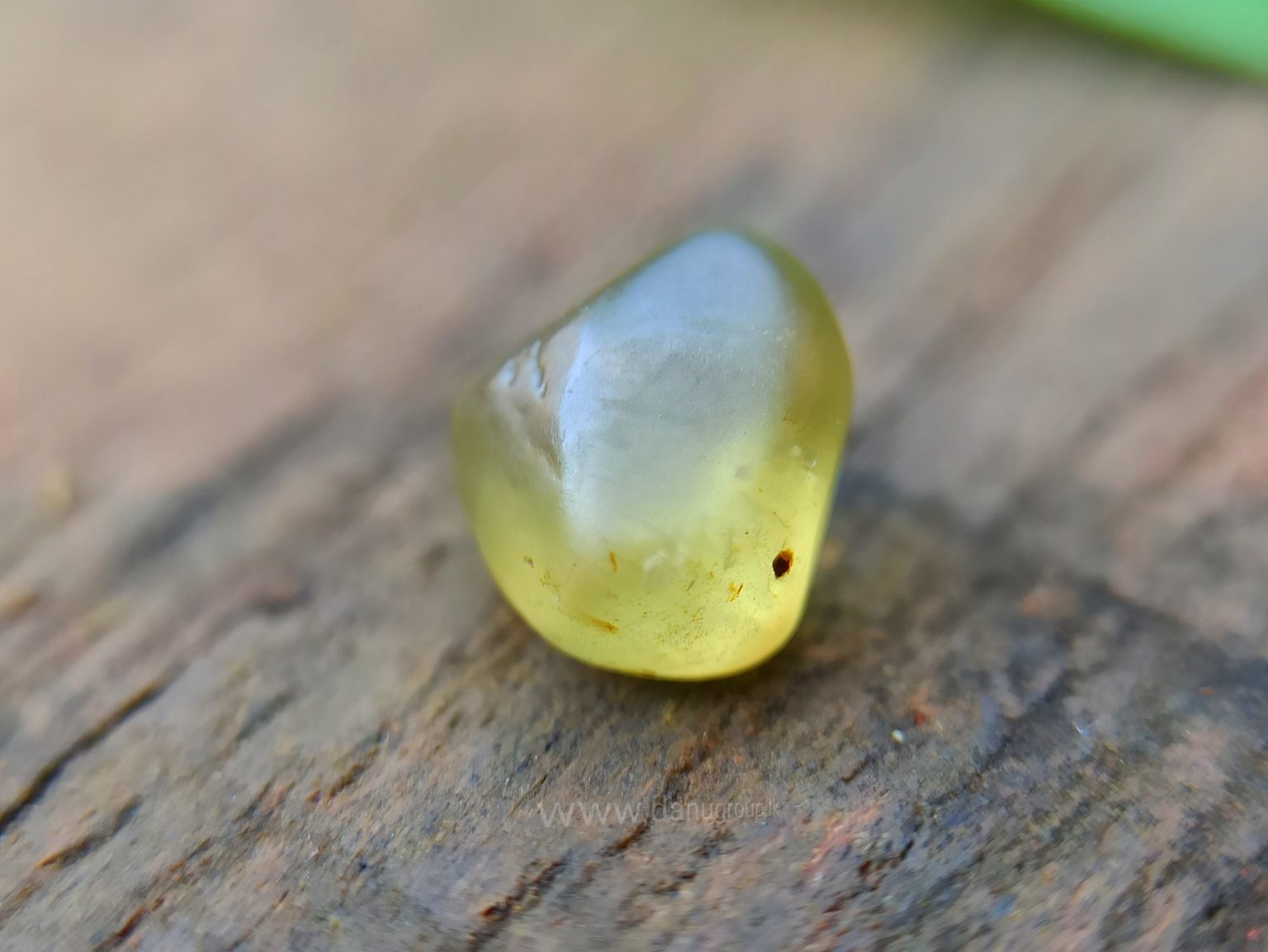 Ceylon Natural Chrysoberyl Alluvial Crystal Couple from Danu Group Gemstones Collection