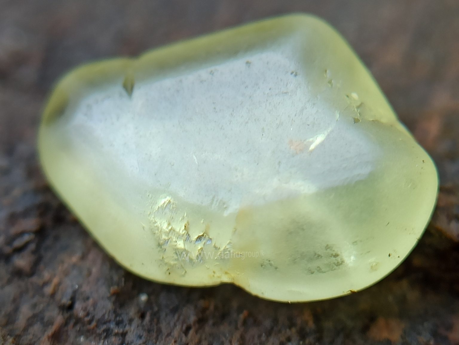 Ceylon Natural Chrysoberyl Alluvial Crystal Couple from Danu Group Gemstones Collection