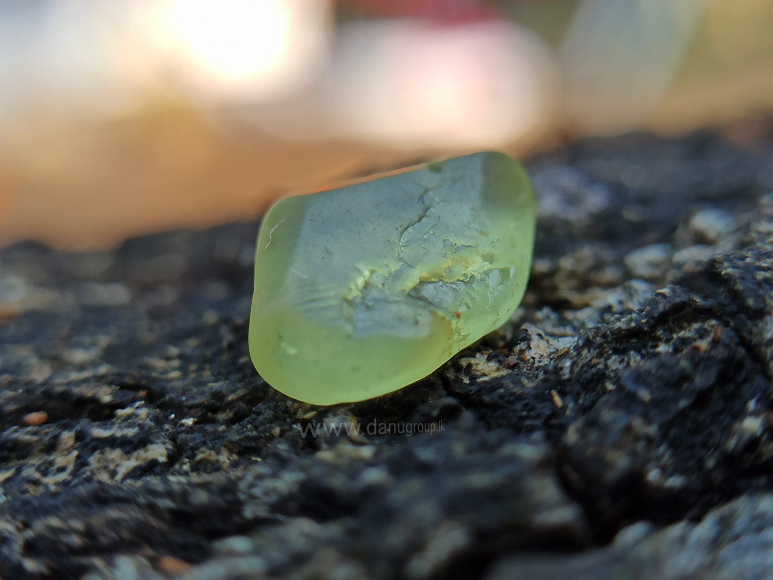 Ceylon Natural Chrysoberyl Alluvial Crystal Couple from Danu Group Gemstones Collection