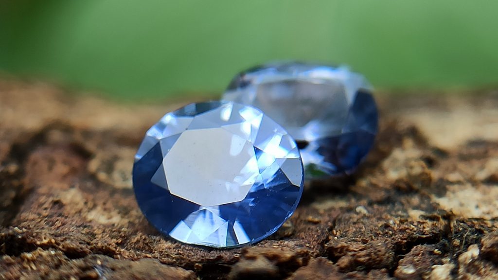 Ceylon Natural Blue Sapphire Couple from Danu Group Gemstones Collection