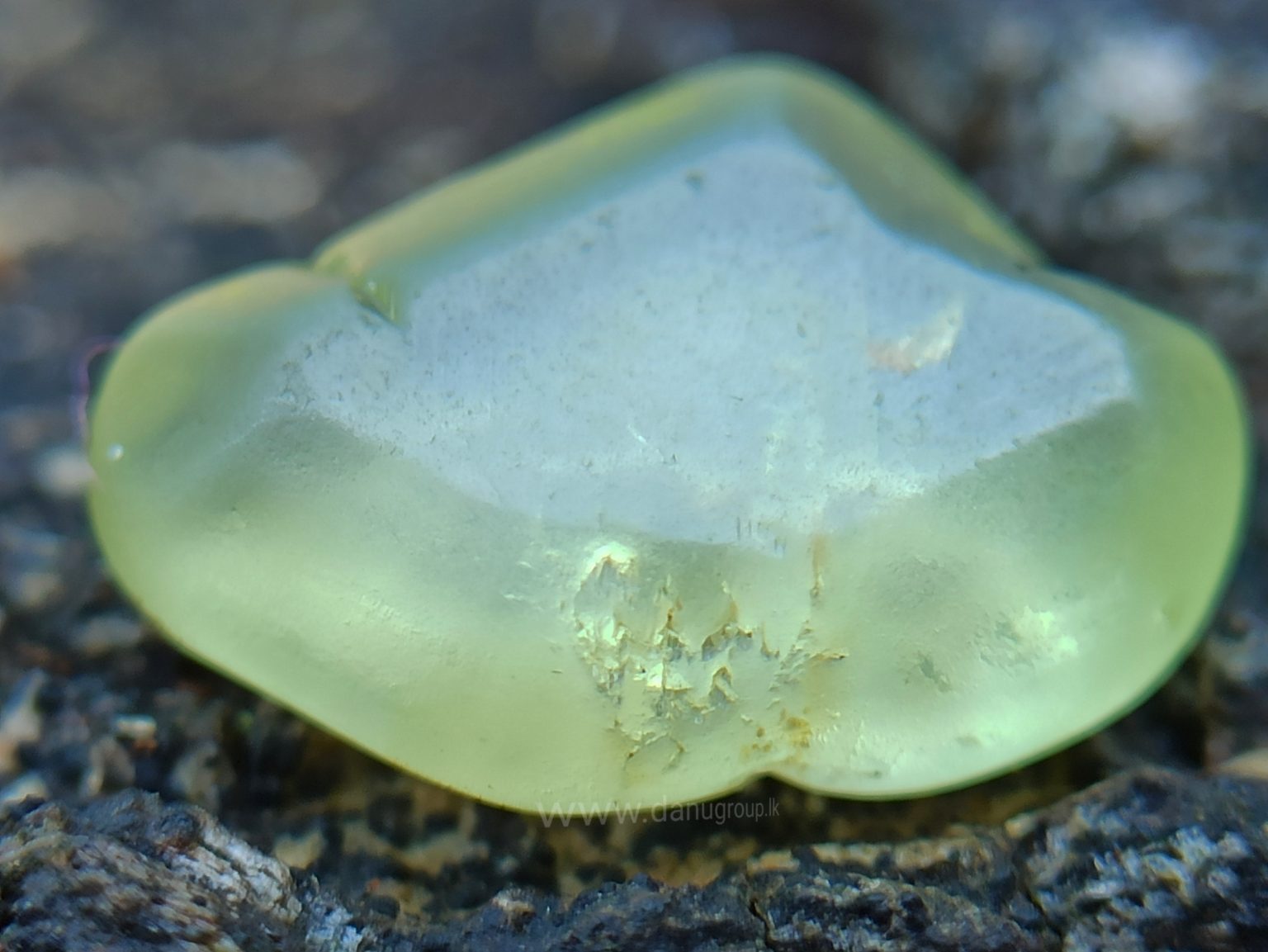 Ceylon Natural Chrysoberyl Alluvial Crystal Couple from Danu Group Gemstones Collection