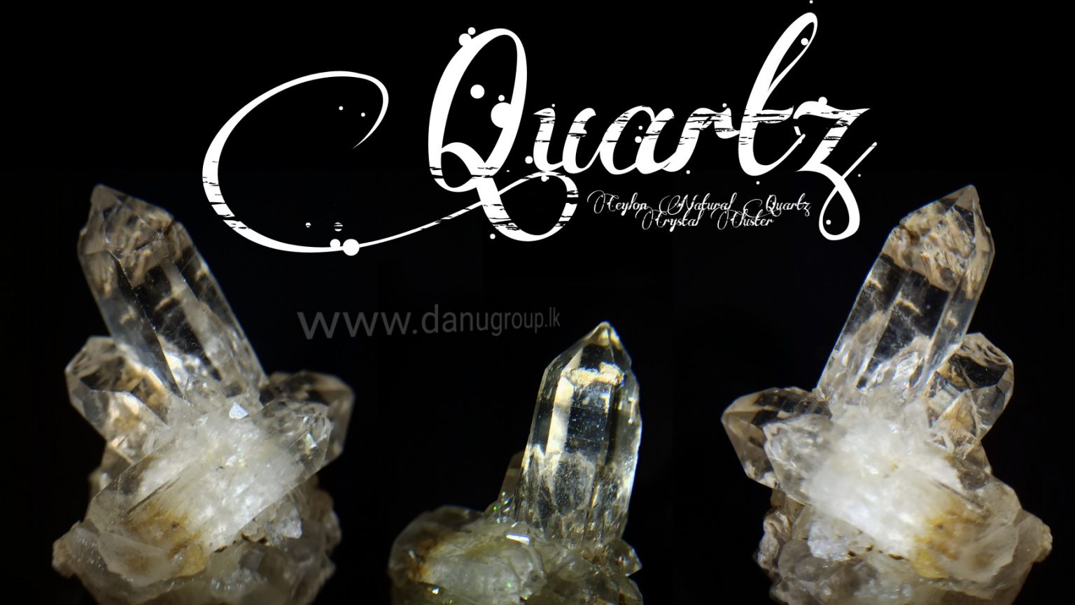 Ceylon Natural Quartz Crystal Cluster danugroup.lk