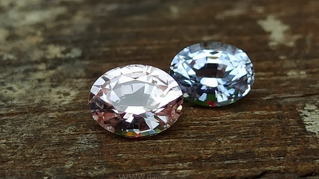 Ceylon Yellow Sapphire & White Sapphire Couple danugroup.lk