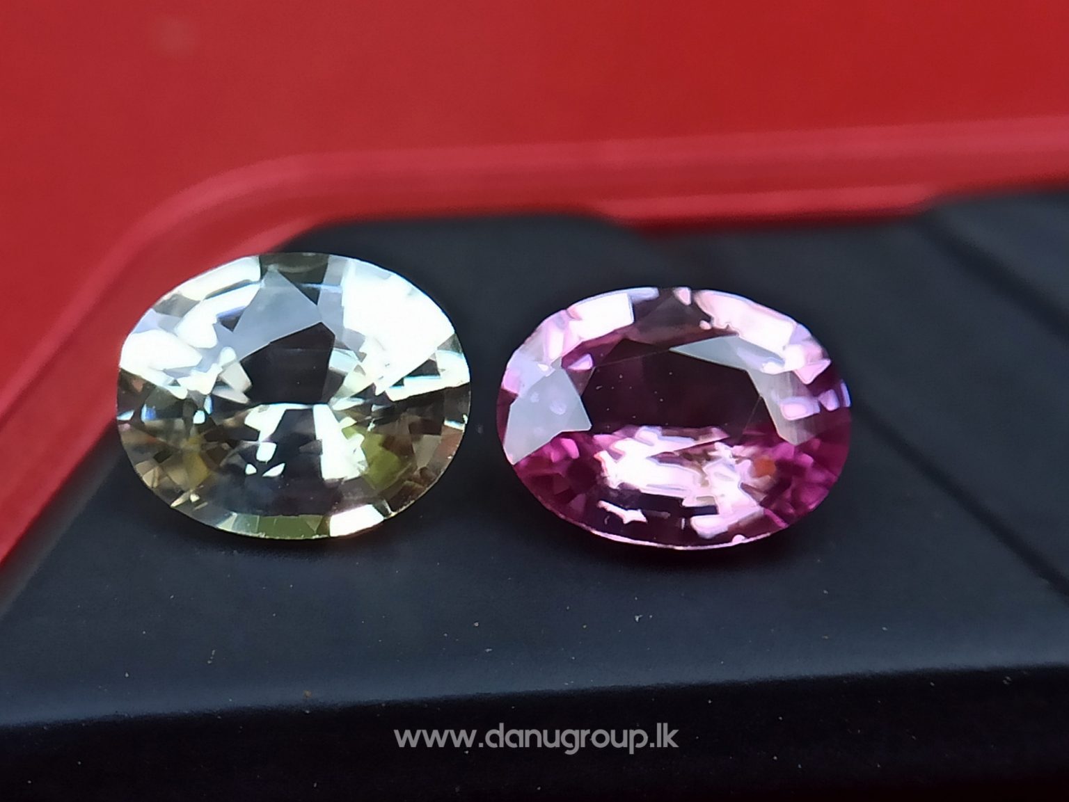 Ceylon Natural Fancy Sapphire Couple - Danu Group Gemstones Collection