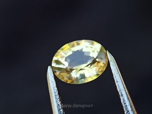 Ceylon Natural Yellow Sapphire Oval Shape - Danu Group Gemstones Collection