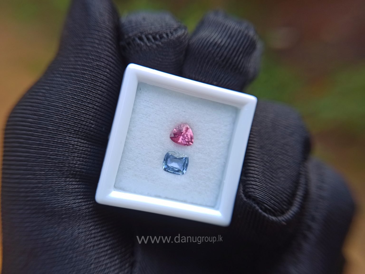 danugroup.lk - Ceylon Natural Blue and pink sapphire couple Danu Group Gemstones