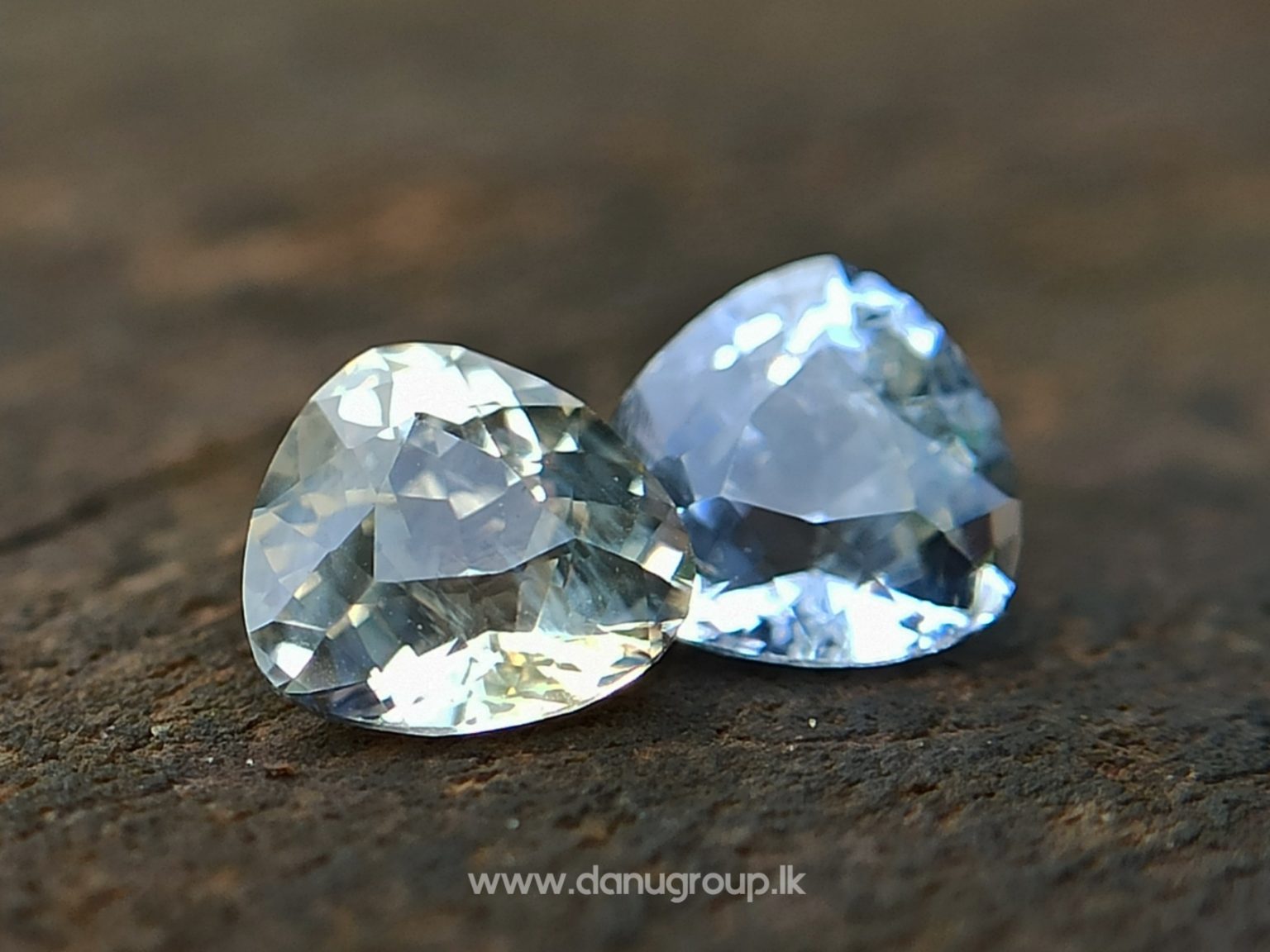 danugroup.lk - ceylon natural yellow sapphire and white Sapphire - Natural Fancy Sapphire Couple from Danu Group