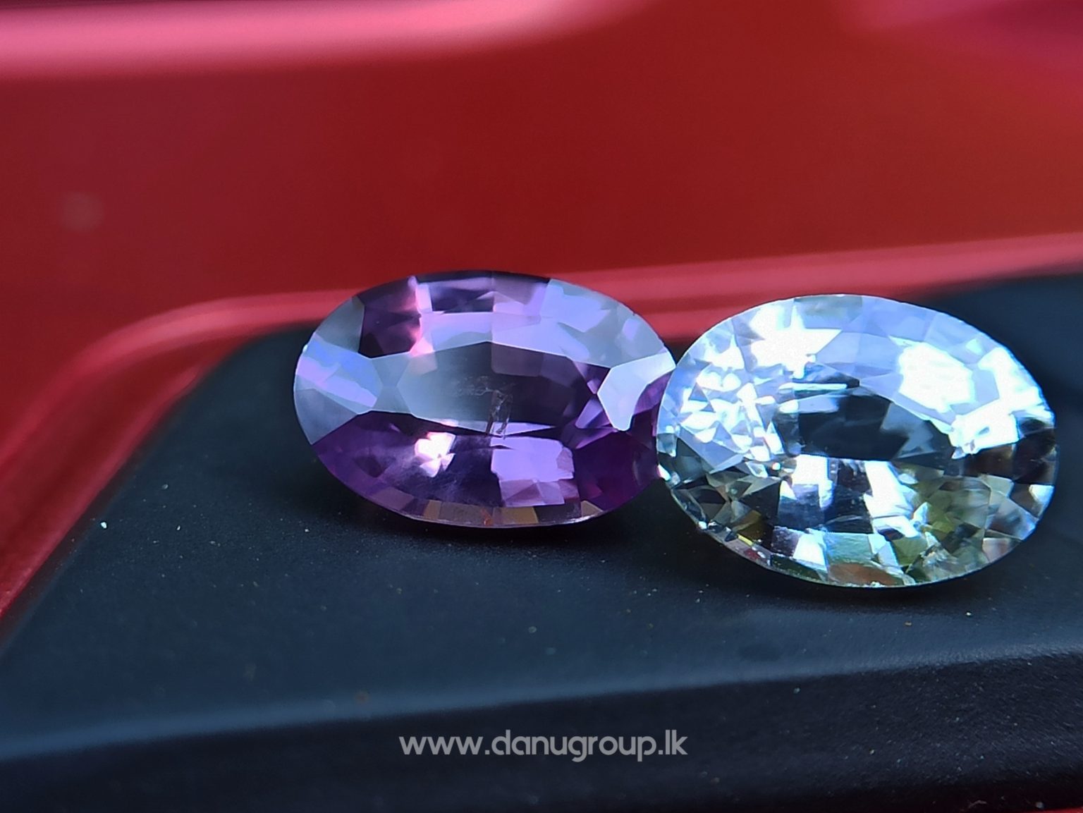 Ceylon Natural Fancy Sapphire Couple - Danu Group Gemstones Collection