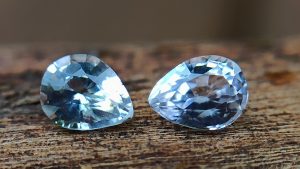 danugroup.lk - ceylon natural white sapphire pear shape pair