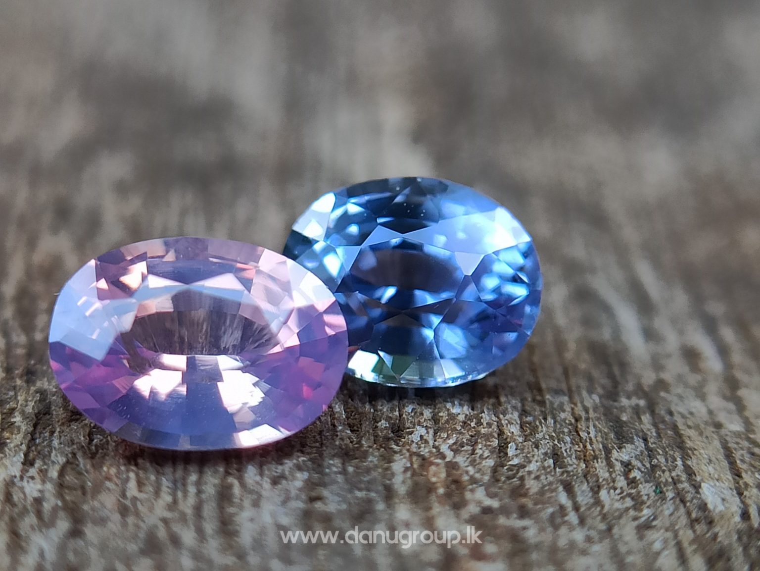 Ceylon Natural Fancy Sapphire Couple - Danu Group Gemstones Collection