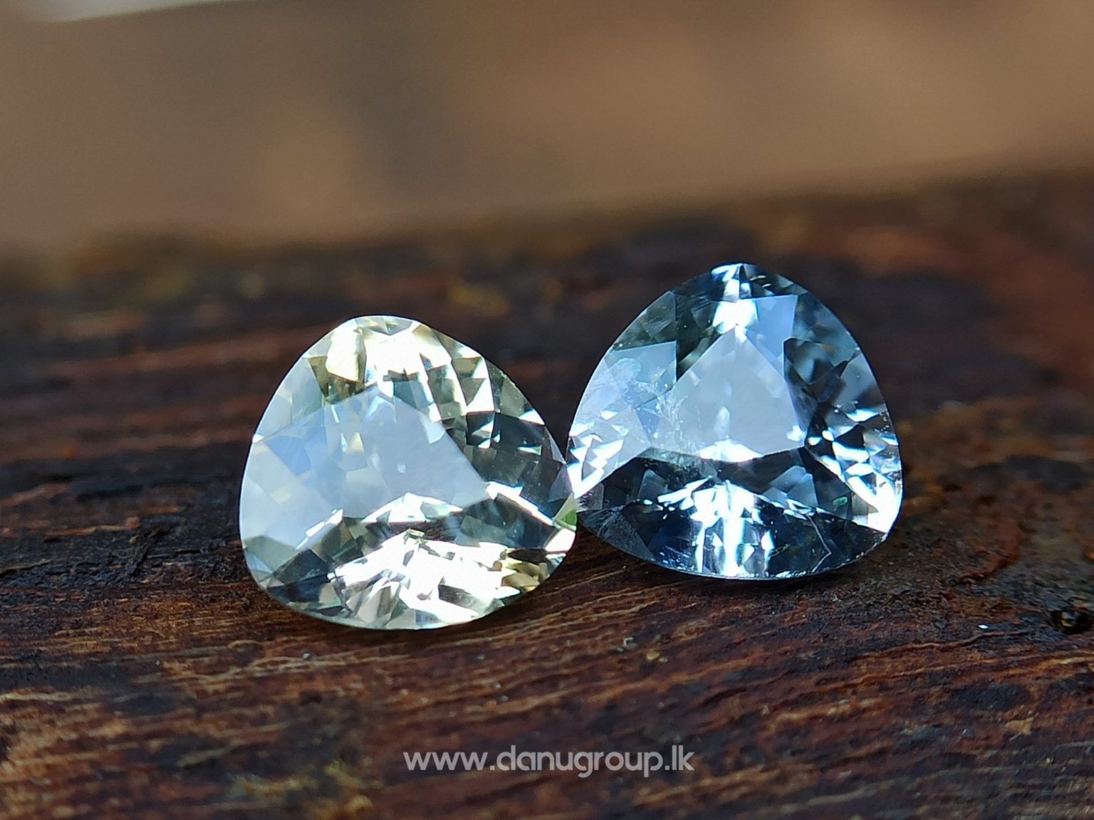 danugroup.lk - ceylon natural yellow sapphire and white Sapphire - Natural Fancy Sapphire Couple from Danu Group