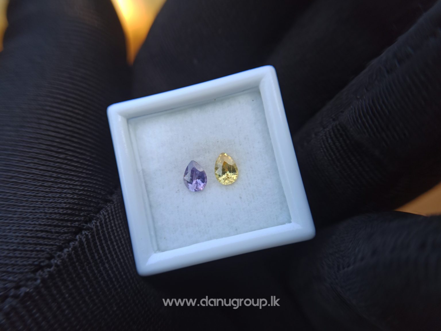 Ceylon Natural Fancy Sapphire Couple - Danu Group Gemstones Collection