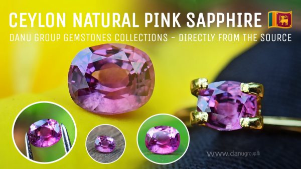 Ceylon Natural Pink Sapphire Danu Group Gemstones Collection