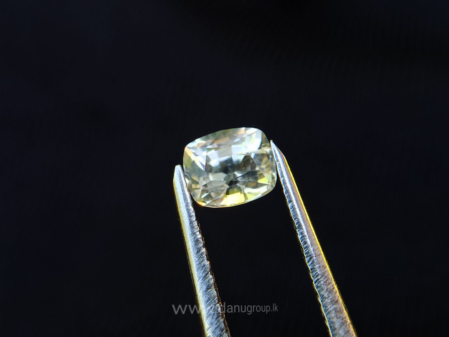 Ceylon Natural Yellow Sapphire Cushion shape Couple Danu Group Gemstones Collection