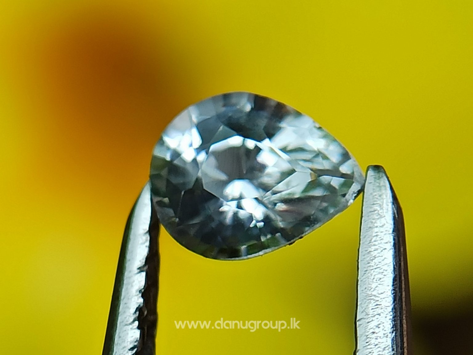 danugroup.lk - ceylon natural white sapphire pear shape pair
