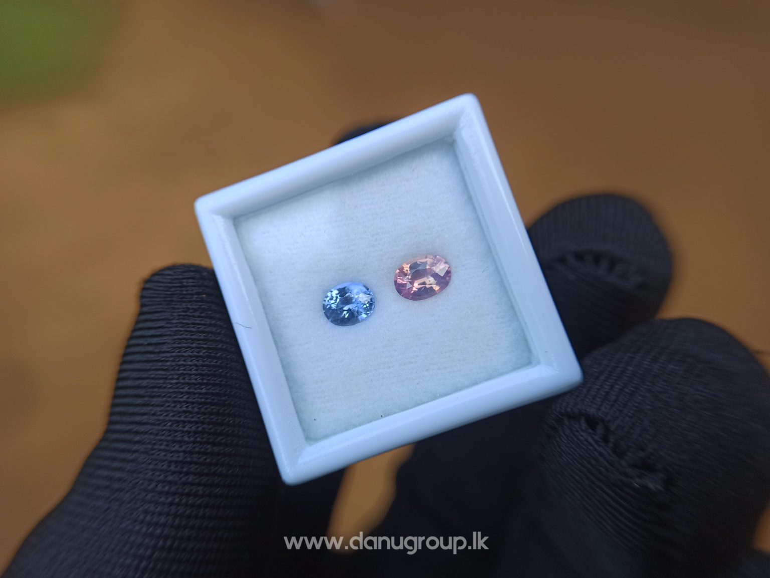 Ceylon Natural Fancy Sapphire Couple - Danu Group Gemstones Collection