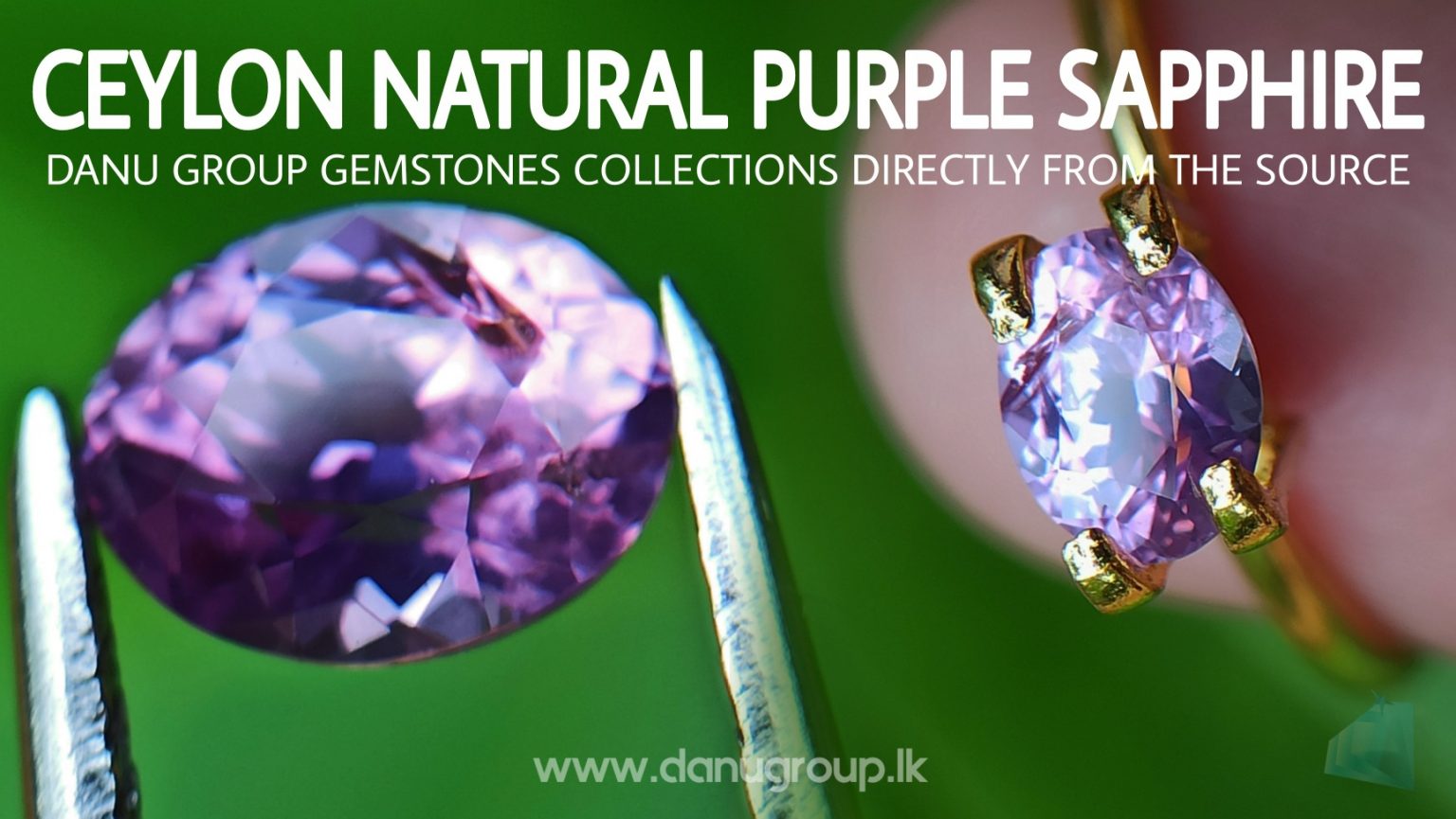 Purple sapphire - Ceylon Natural Purple Sapphire from Danu Group Gemstones Collection