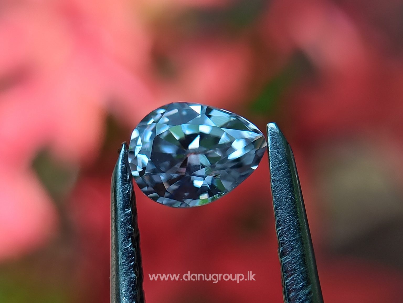 danugroup.lk - ceylon natural white sapphire pear shape pairvv
