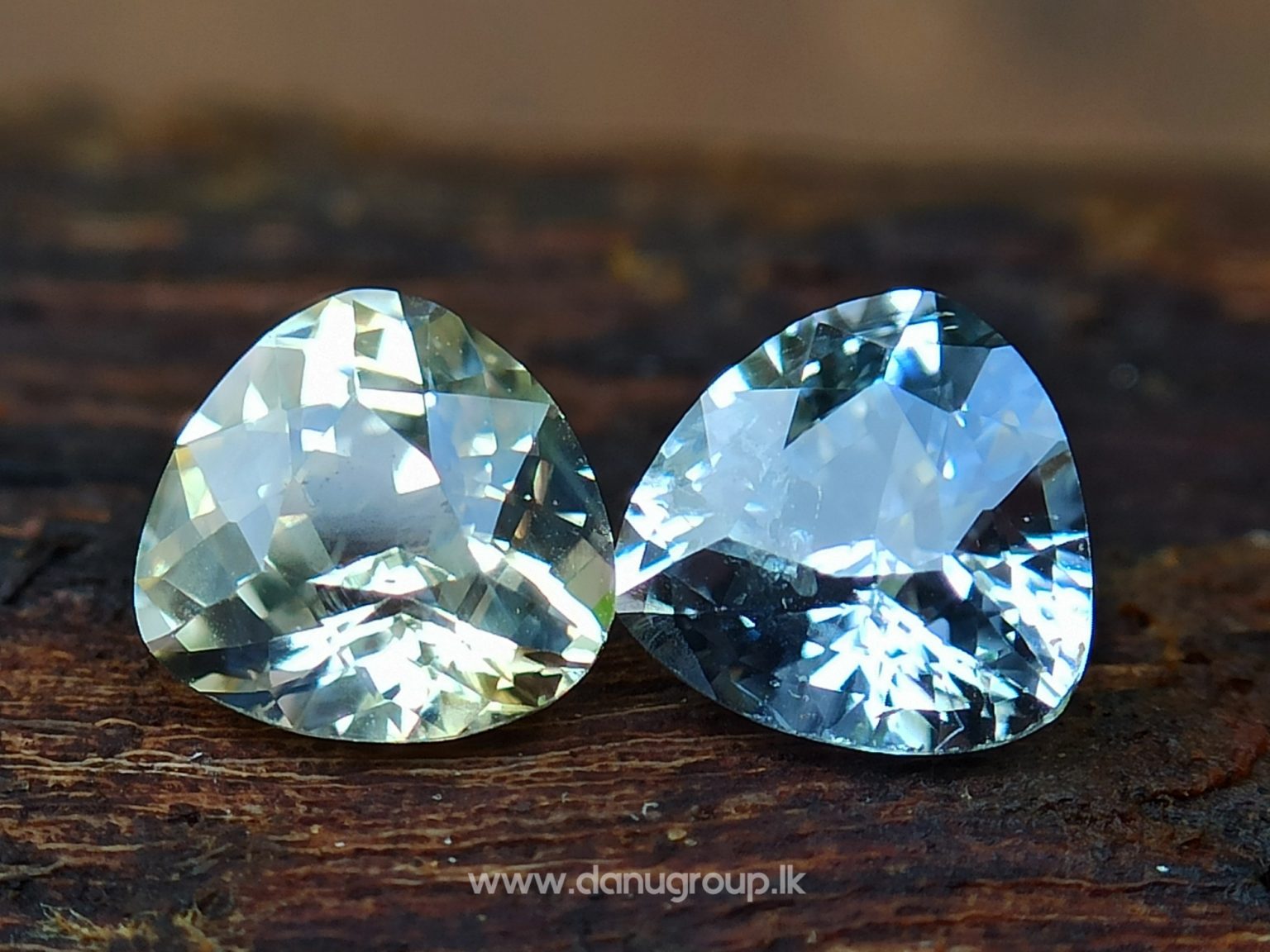danugroup.lk - ceylon natural yellow sapphire and white Sapphire - Natural Fancy Sapphire Couple from Danu Group
