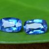 Ceylon Natural Cornflower Blue Sapphire Pair Danu Group Gemstones pair
