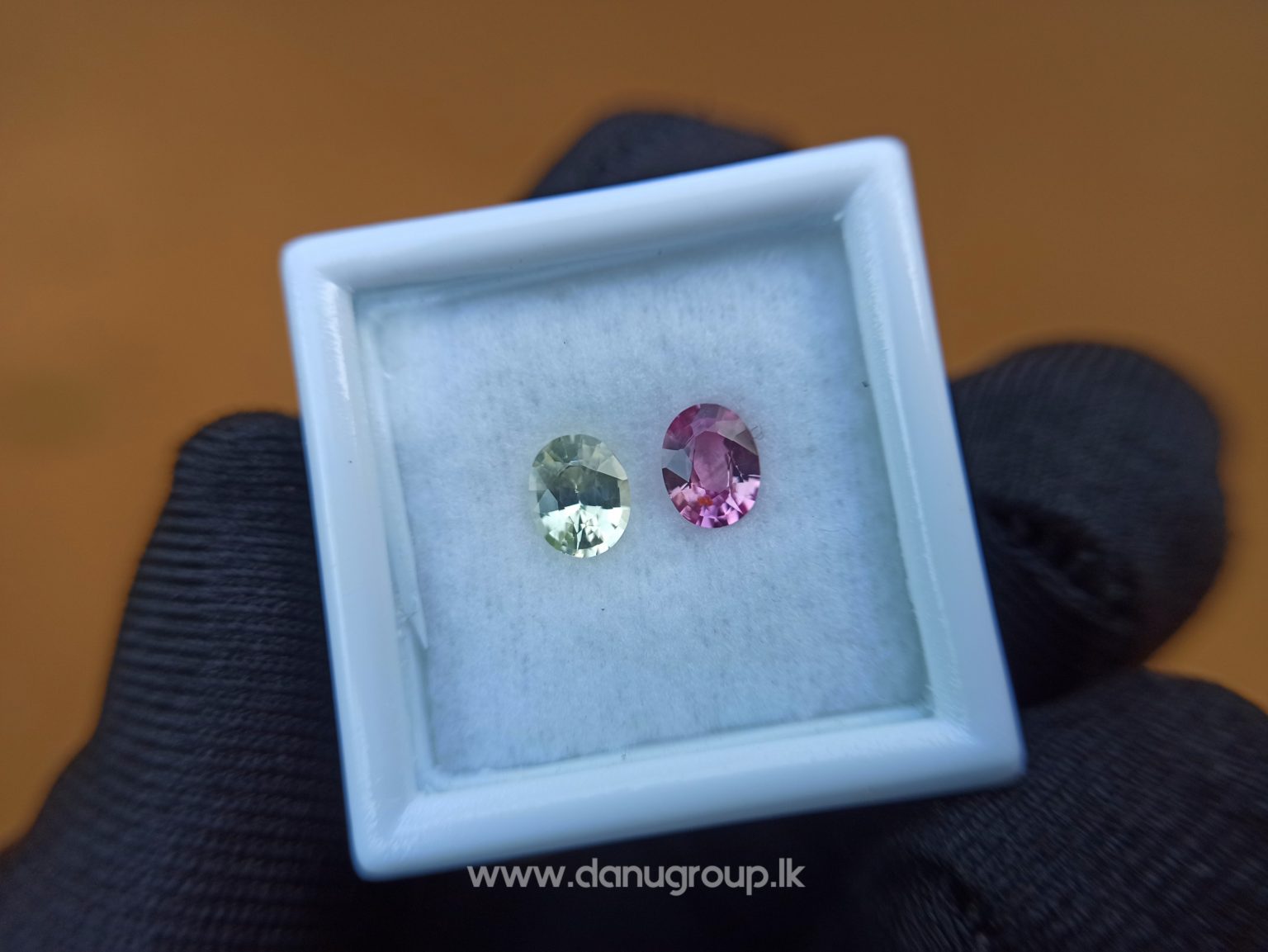Ceylon Natural Fancy Sapphire Couple - Danu Group Gemstones Collection