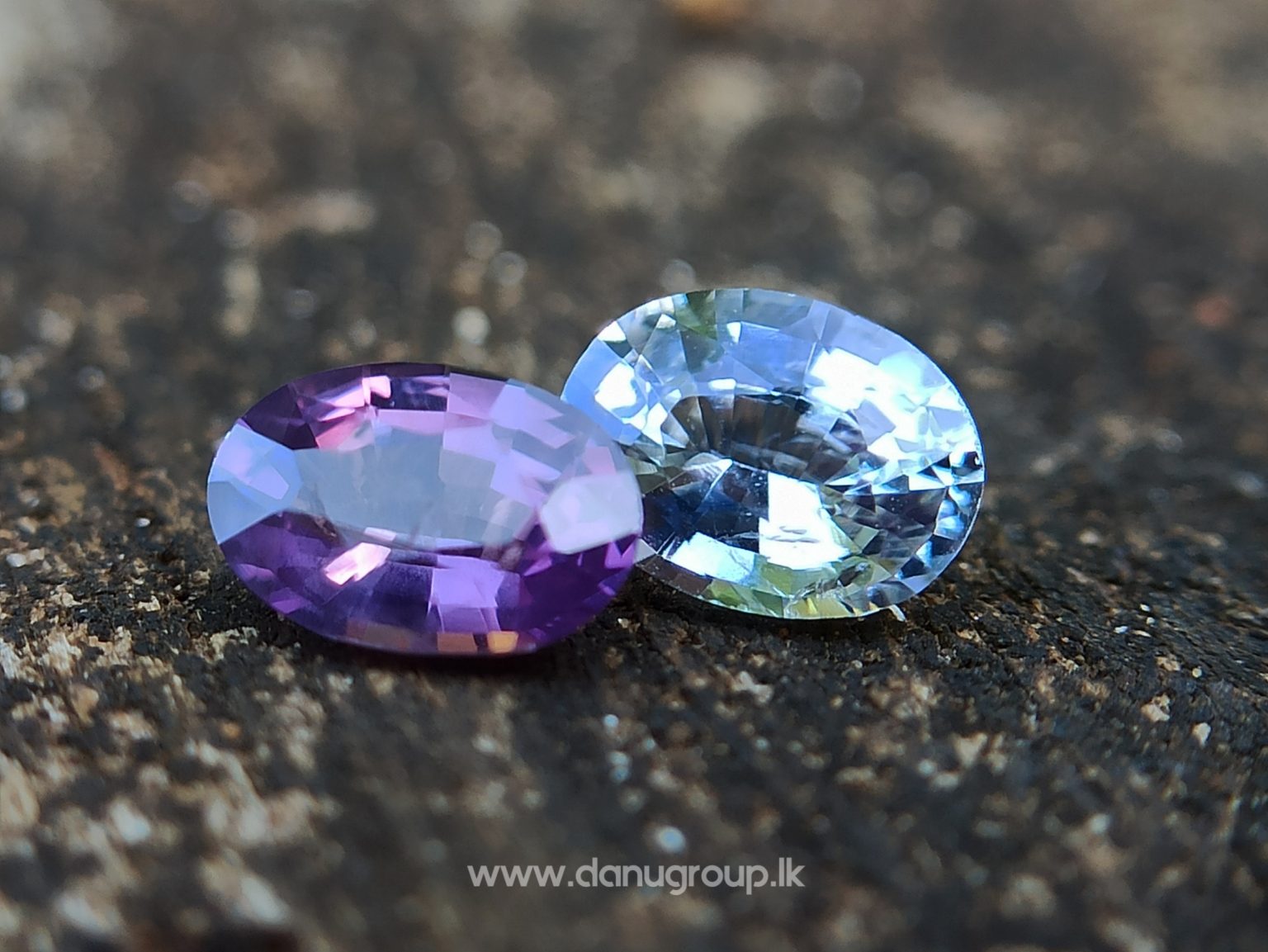 Ceylon Natural Fancy Sapphire Couple - Danu Group Gemstones Collection
