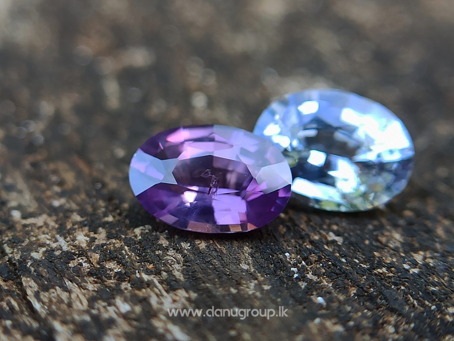 Ceylon Natural Fancy Sapphire Couple - Danu Group Gemstones Collection