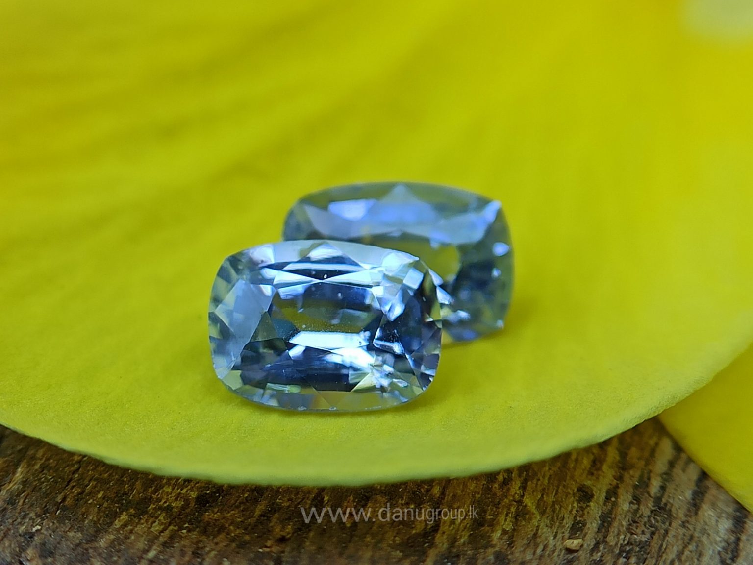 Ceylon Natural Light Blue Sapphire Pair for earrings - Danu Group Gemstones Collections