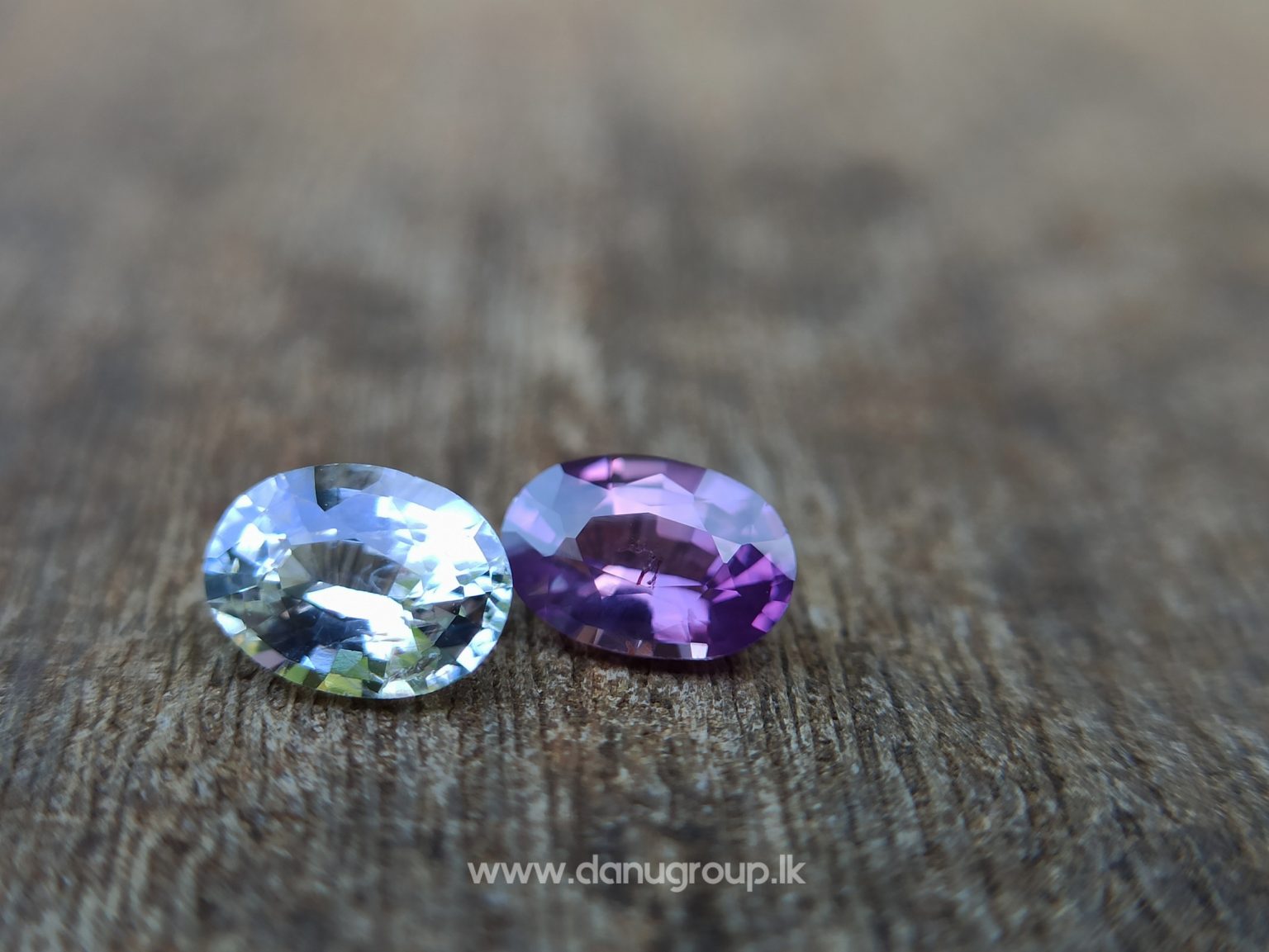Ceylon Natural Fancy Sapphire Couple - Danu Group Gemstones Collection
