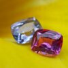 Ceylon Natural Violet and pink sapphire , fancy sapphire couple danu group Gemstones