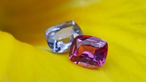 Ceylon Natural Violet and pink sapphire , fancy sapphire couple danu group Gemstones