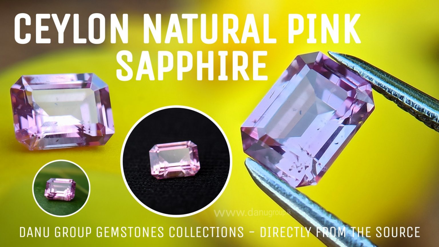 Ceylon Natural Pink Sapphire Danu Group Gemstones Collection