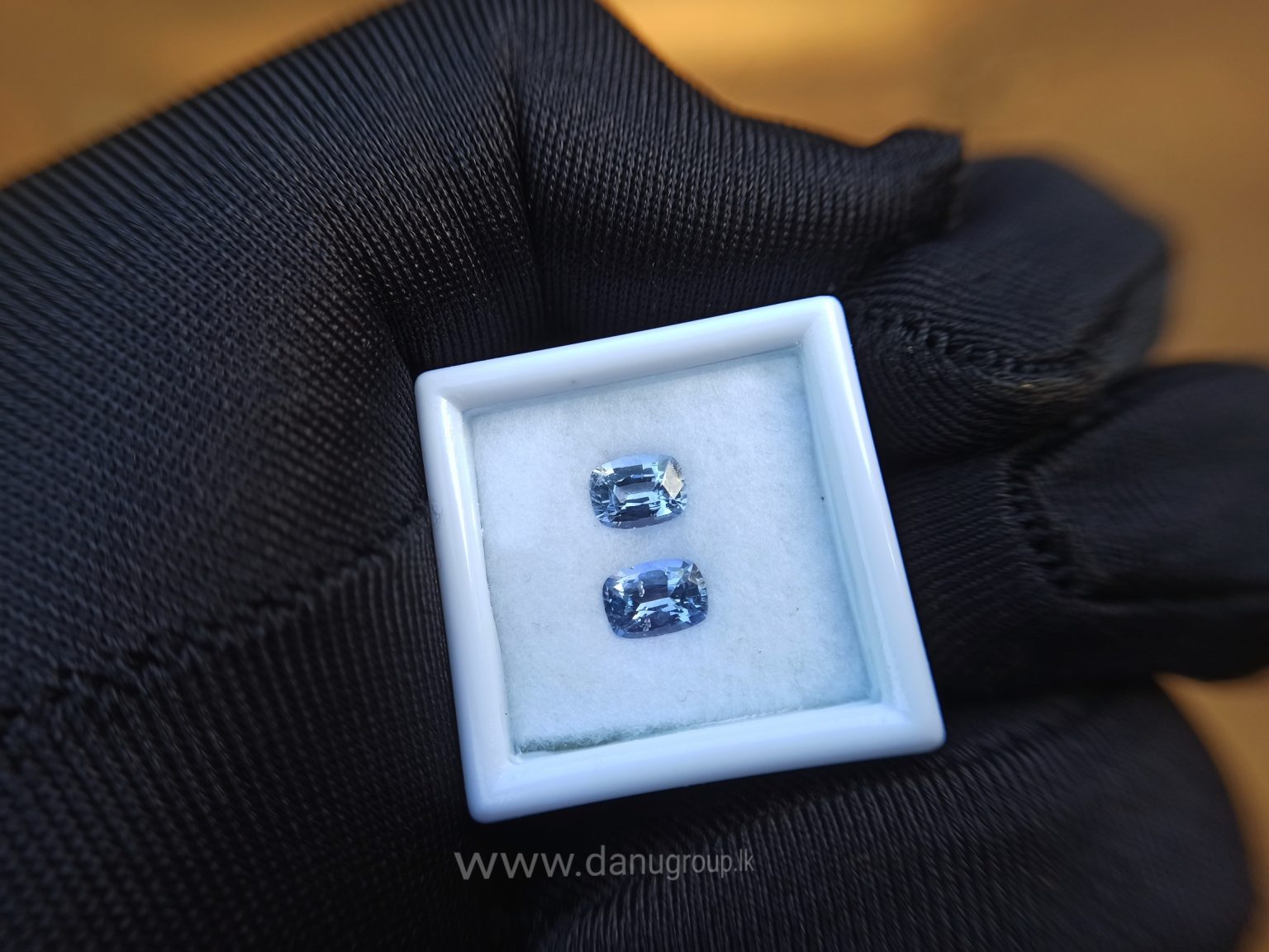Ceylon Natural Light Blue Sapphire Pair for earrings - Danu Group Gemstones Collections
