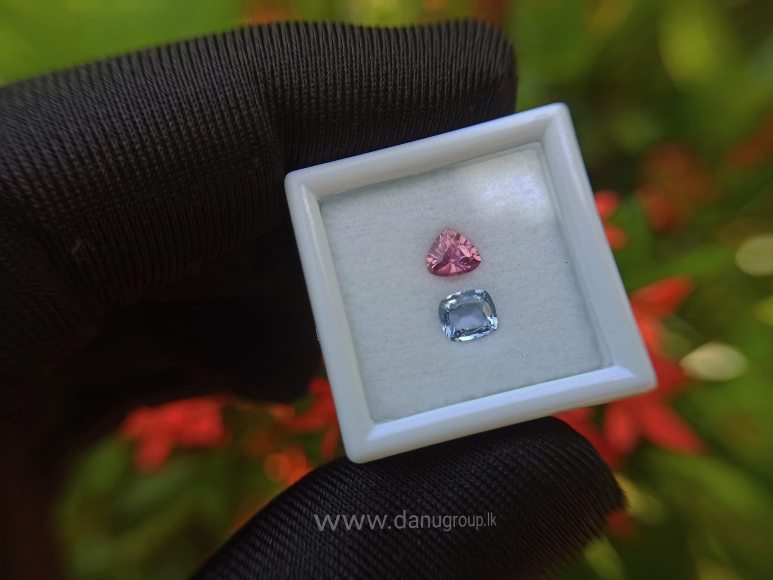 danugroup.lk - Ceylon Natural Blue and pink sapphire couple Danu Group Gemstones