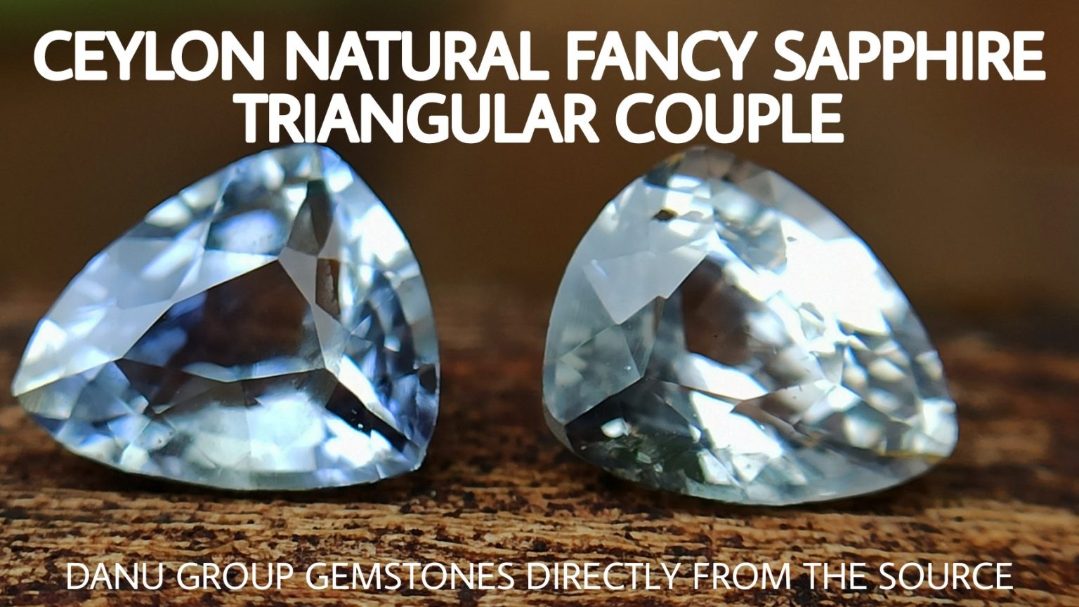 Ceylon Natural Bi Colour Sapphire and light yellow sapphire - Natural Fancy Sapphire couple from Danu Group