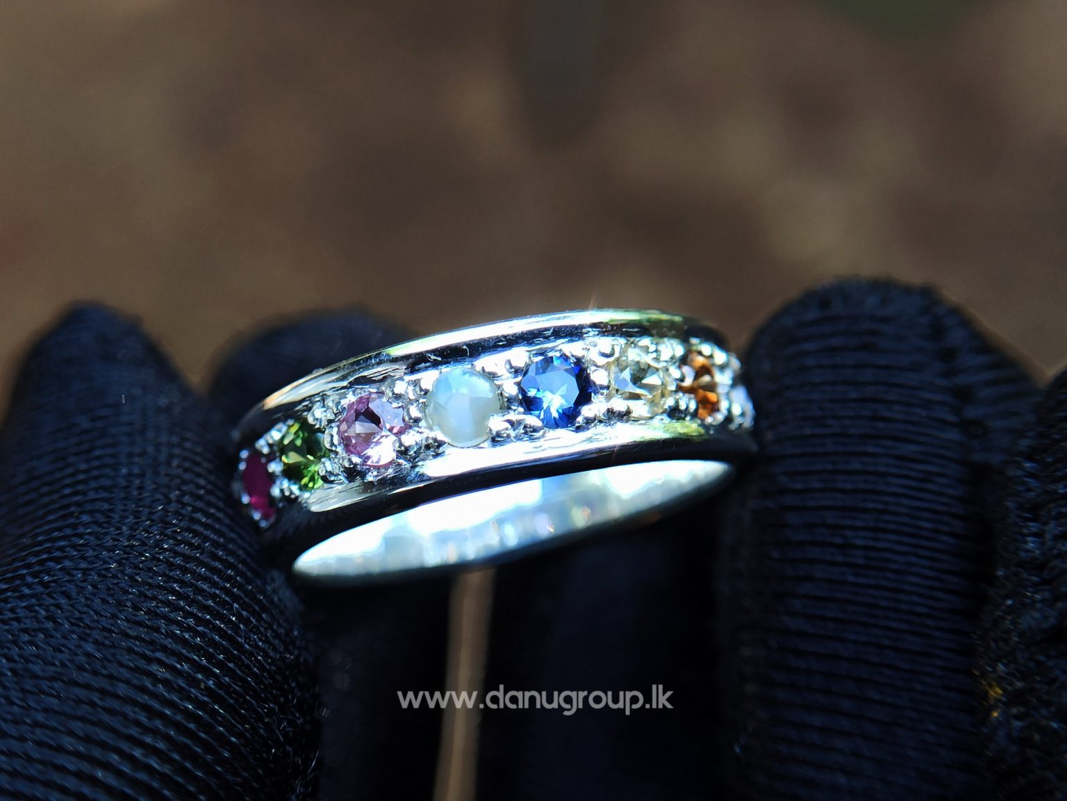 Natural 9 Gemstones Ring - Nawarathna නවරත්න - Danu Group