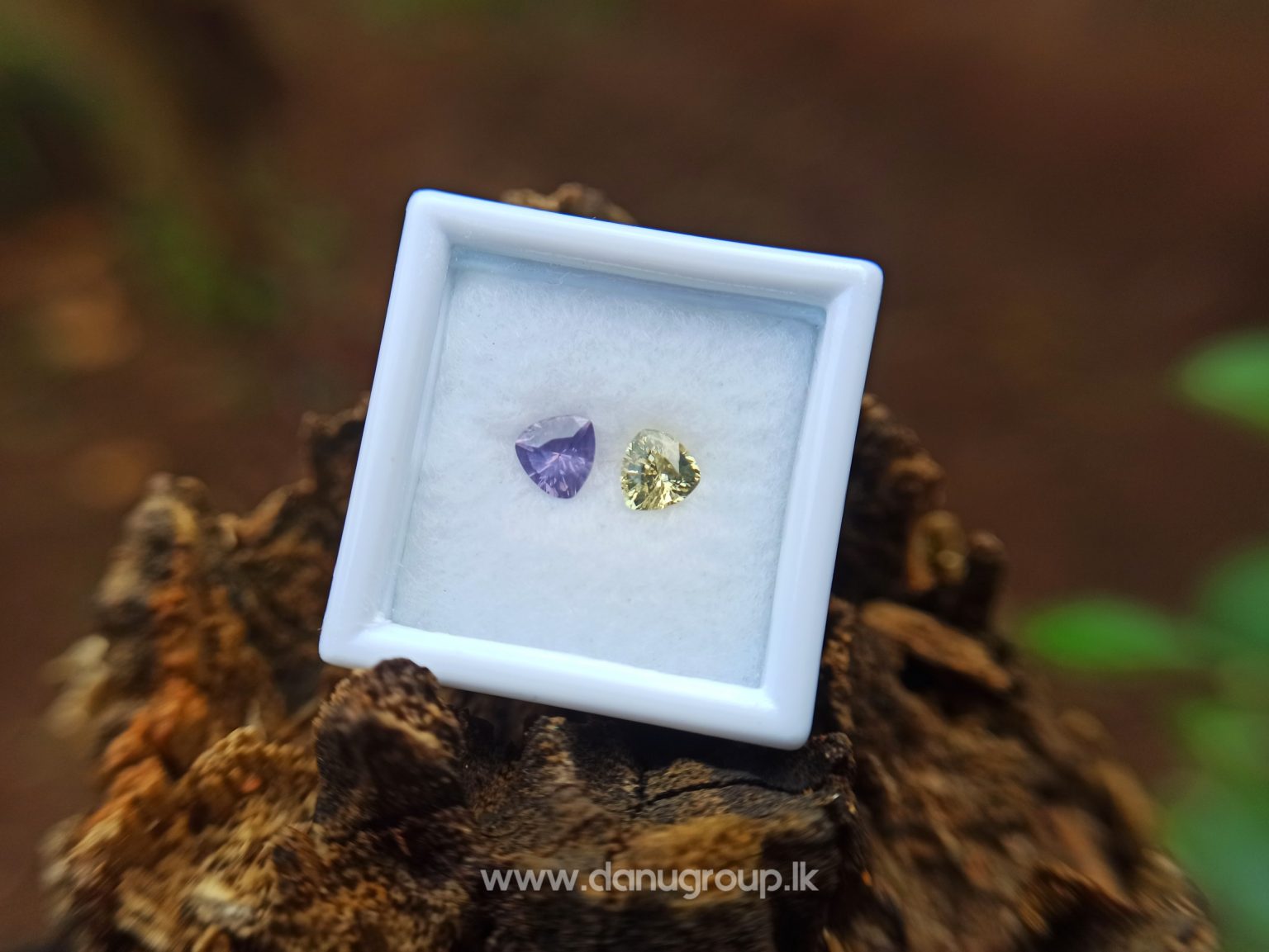 danugroup.lk - natural purple and yellow sapphire from Danu Group Fancy Sapphire couple