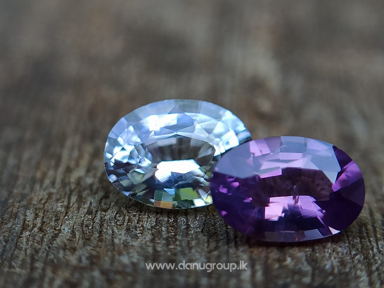 Ceylon Natural Fancy Sapphire Couple - Danu Group Gemstones Collection