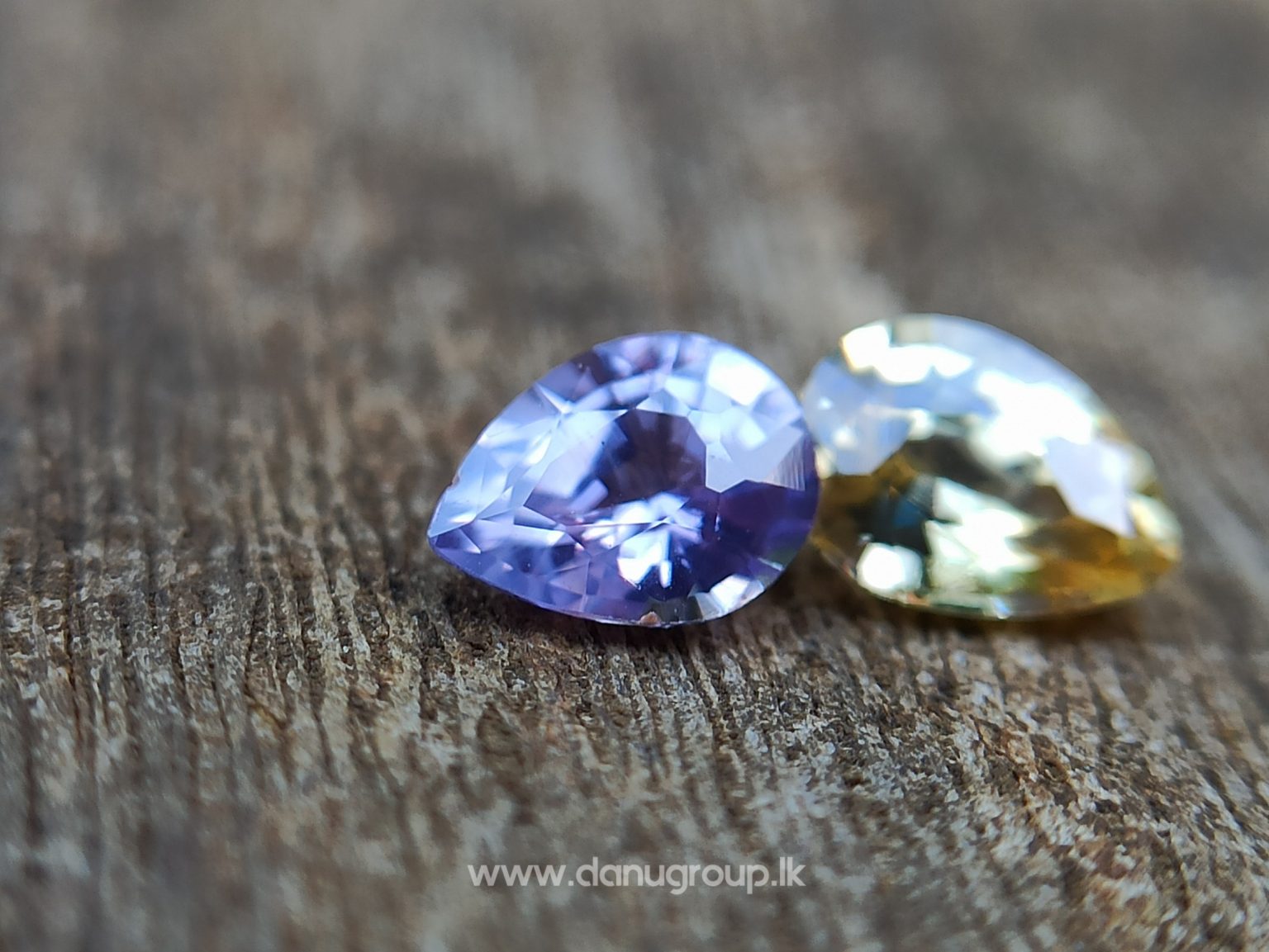 Ceylon Natural Fancy Sapphire Couple - Danu Group Gemstones Collection