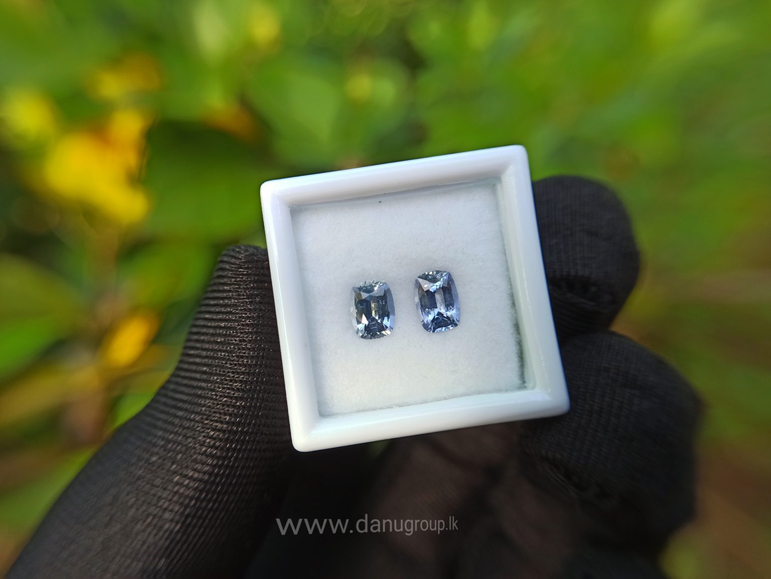 Ceylon Natural Light Blue Sapphire Pair for earrings - Danu Group Gemstones Collections