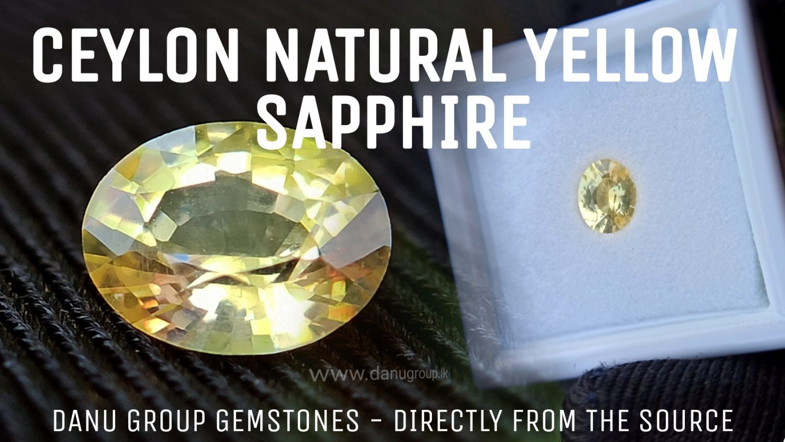 Ceylon Natural Yellow Sapphire Oval Shape - Danu Group Gemstones Collection