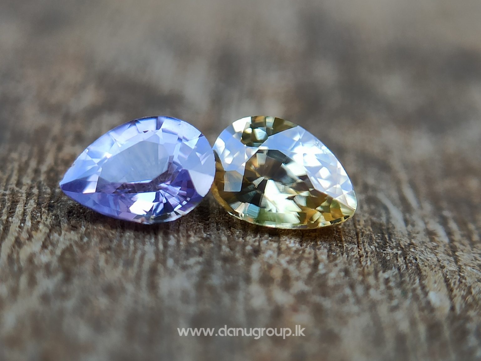 Ceylon Natural Fancy Sapphire Couple - Danu Group Gemstones Collection