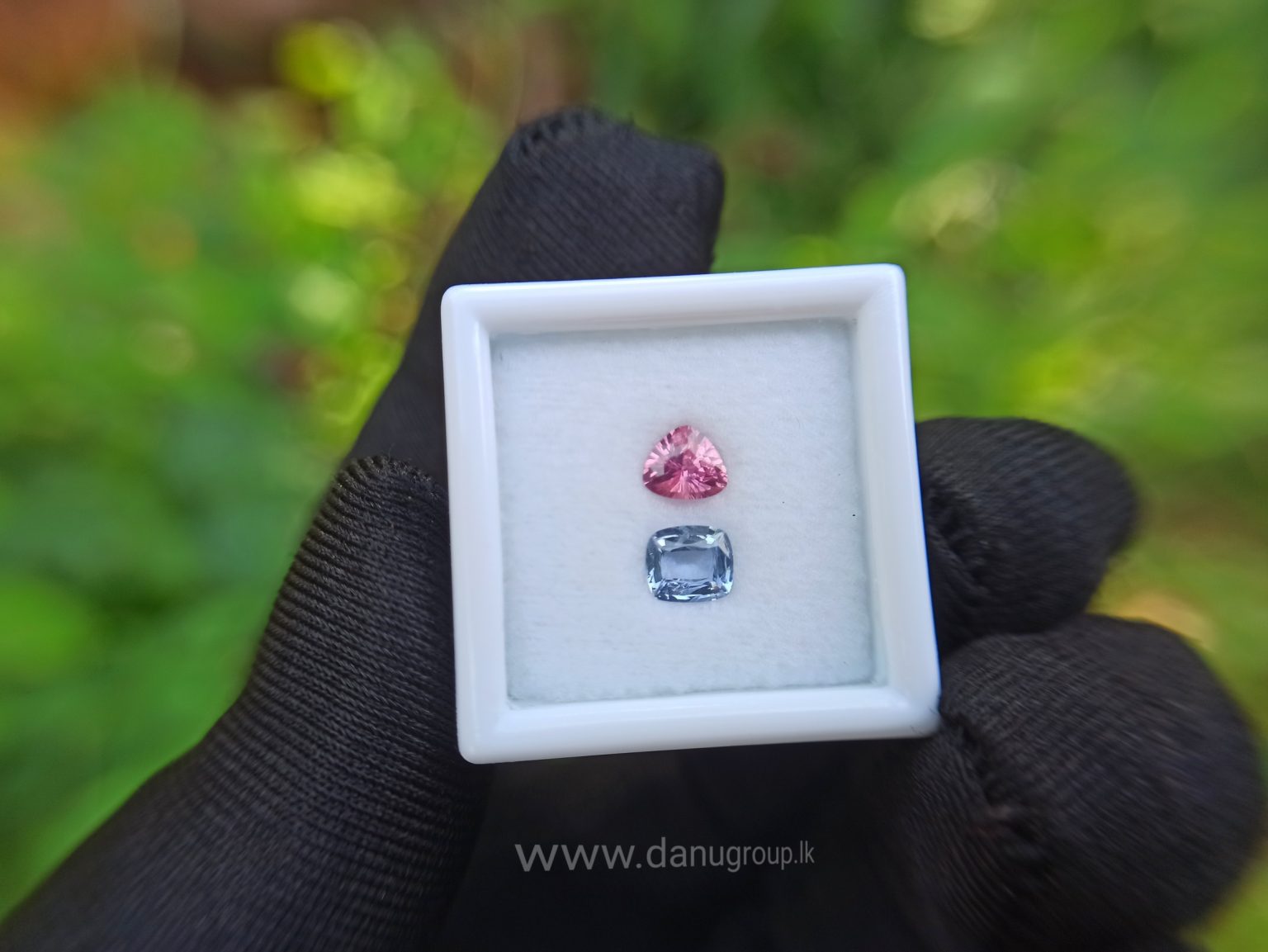 danugroup.lk - Ceylon Natural Blue and pink sapphire couple Danu Group Gemstones