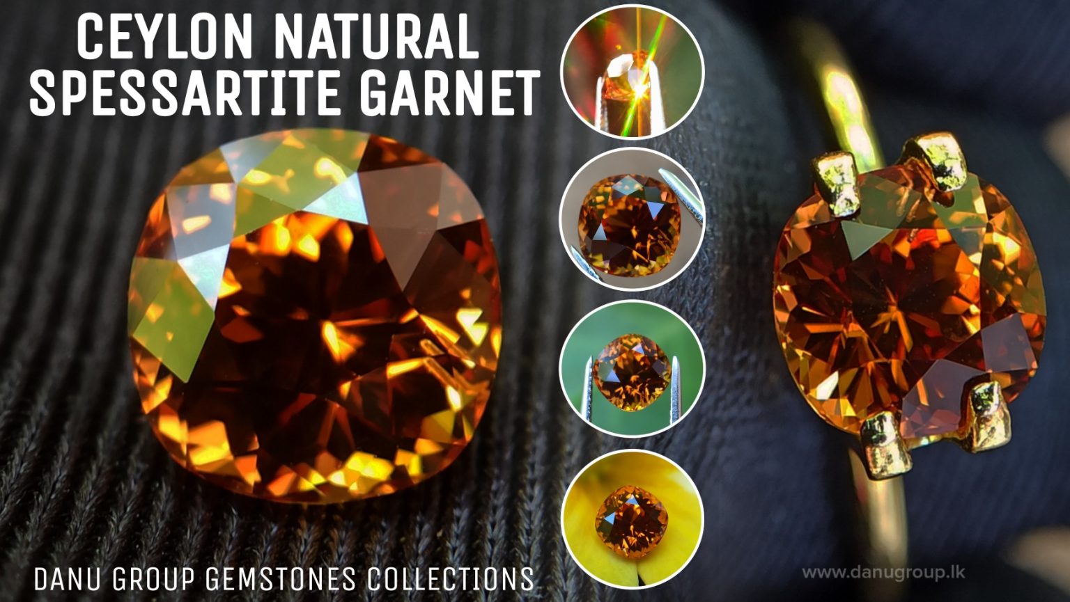 danugroup.lk - Ceylon Natural Spessartite Garnet pyrop Spessartite from Danu Group Gemstones Collections
